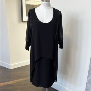 Joseph Ribkoff Elegant Black Layered Dress